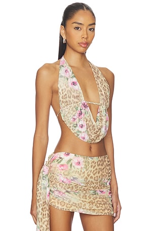 Tiger Mist Risa Top en Marron