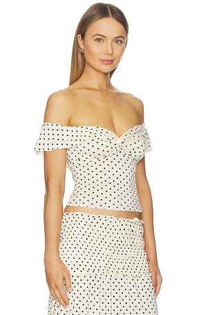 Tiger Mist Denali Top in White,Black. Size S. Also