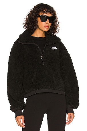 The North Face Platte Sherpa 1/4 zip fleece jacket in black Women’s high quality size small S