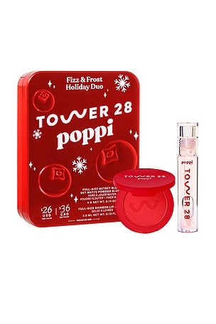 x Poppi Fizz + Frost Blush Lip Kit Tower 28