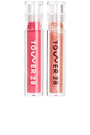 Dreamy Gleamy Lip Gloss Duo Tower 28