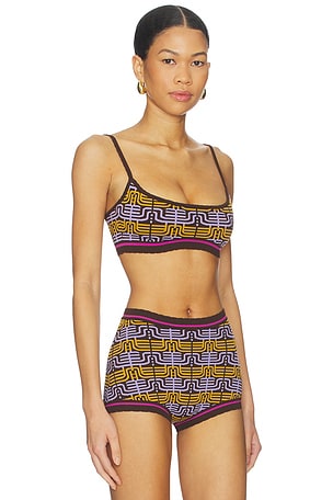 Tropic of C Isla Bralette Top in Brown