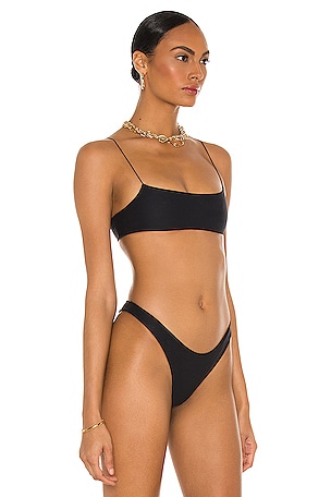 Tropic of C The C Bralette Bikini Top in Black. Size XS. Also