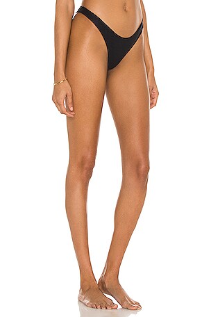 Tropic of C Curve Bikini Bottom in Black