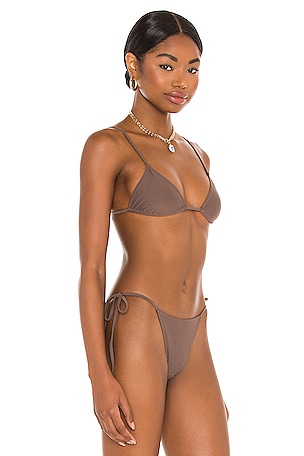Tropic of C Equator Bikini Top in Taupe