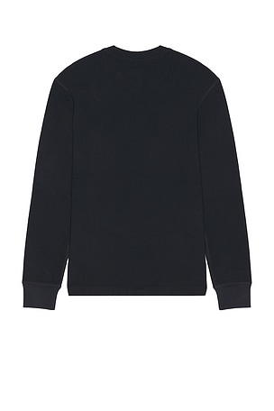 TOPO DESIGNS Global Waffle Henley in Black