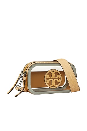 Tory Burch SAC À BANDOULIÈRE PETIT FORMAT MILLER CLEAR en Neutre
