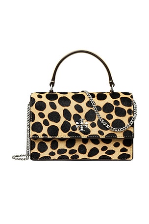 Kira Haircalf Mini Top Handle Chain Wallet Tory Burch