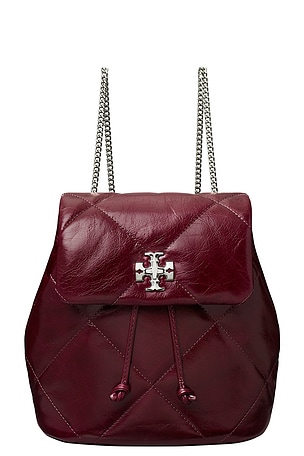 Kira Diamon Quilt Distressed Mini Backpack Tory Burch