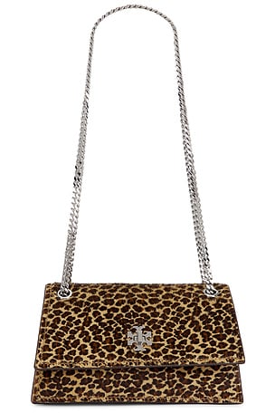 Tory Burch Turnlock Calf Hair Mini Bag in Brown