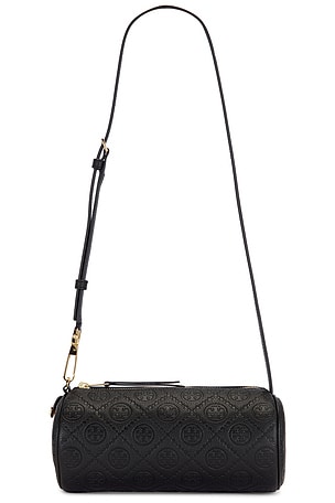T Monogram Pebble Cylinder Bag Tory Burch