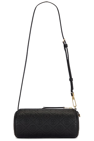 Tory Burch T Monogram Pebble Cylinder Bag