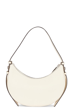 Tory Burch Romy Half Moon Bag in Cream