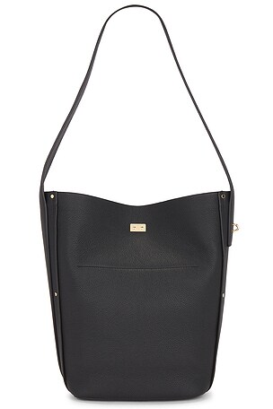 Tory Burch Lock Slim Bucket Bag in Black