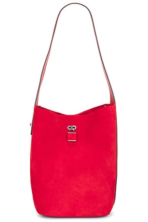Suede Slim Bucket Bag Tory Burch