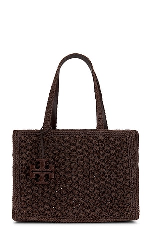 Ella Hand Crocheted Popcorn Stitch Small Tote Bag Tory Burch