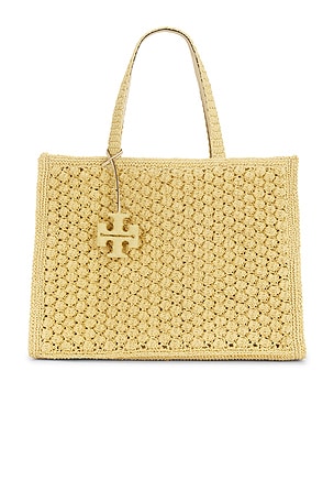 Ella Hand Crocheted Popcorn Stitch Large Tote Bag Tory Burch