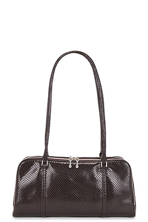 Tory Burch Small Marshmallow Satchel in Brown