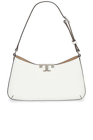 Tory Burch Soft Slim Shoulder Bag in White