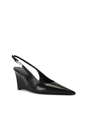 Tory Burch Gigi Slingback Wedge Pump in Black