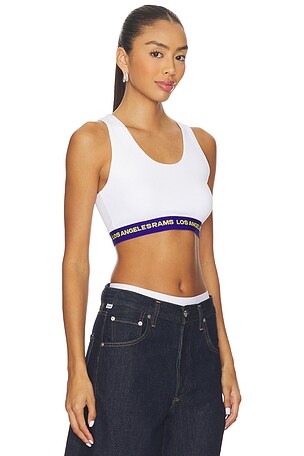Terez x REVOLVE Rams Rib Logo Elastic Bra in White