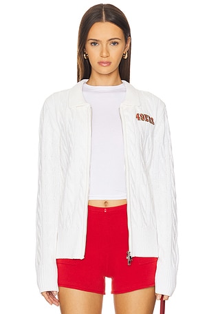 x REVOLVE 49ers Zip Knit Cardigan Terez