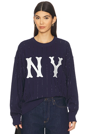 x REVOLVE Yankees Gem Pinstripe Sweatshirt Terez