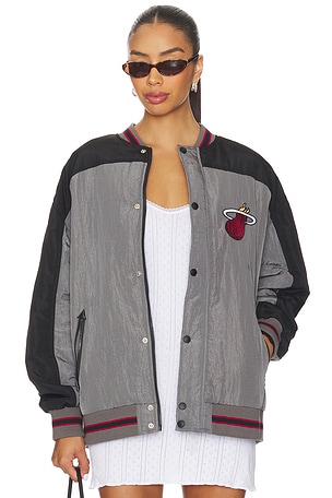 x REVOLVE Miami Heat Double Yoke Bomber Terez