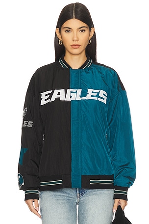 x REVOLVE Eagles Multi Logo Bomber Terez