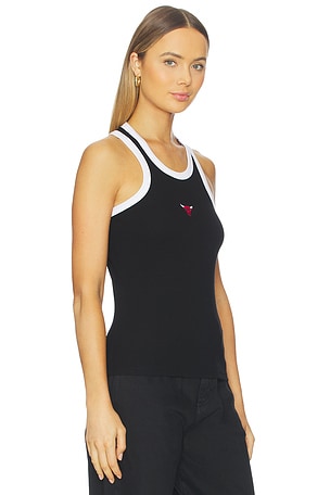 Terez x REVOLVE Chicago Bulls Scoop Armhole Rib Tank Top in Black