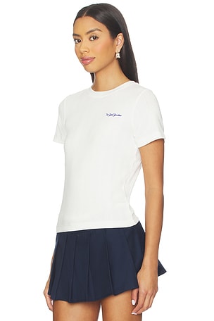 Terez x REVOLVE Yankees Pointelle Baby Tee in White