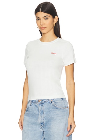 Terez x REVOLVE Phillies Pointelle Baby Tee in White