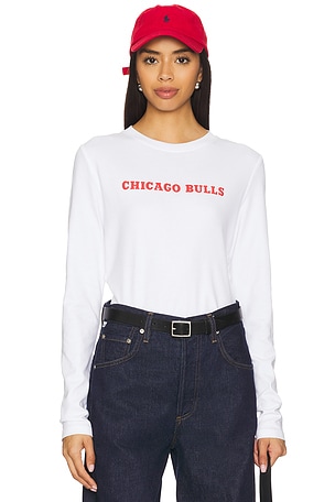 x REVOLVE Chicago Bulls Long Sleeve Baby Tee Terez