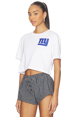 Terez x REVOLVE Giants Tonal Crop Logo Tee in White