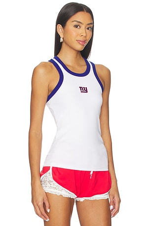 Terez x REVOLVE Giants Scoop Armhole Rib Tank Top in White