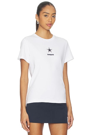 Terez x REVOLVE Cowboys Basic Logo Tee in White