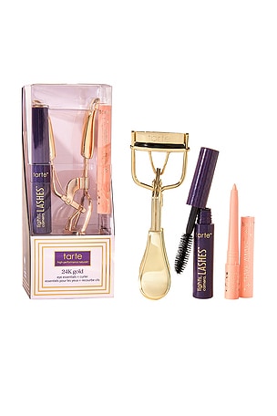 KIT PARA OLHOS HOLIDAY 24K GOLD EYE ESSENTIALS + CURLER tarte