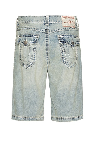 True Religion Vinny Super T Shorts in Blue. Size 34. Also