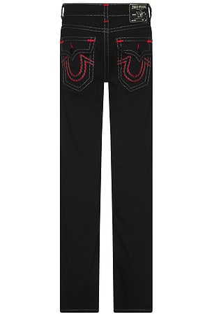 True Religion Ricky Quadruple Jeans in Black. Size 34. Also