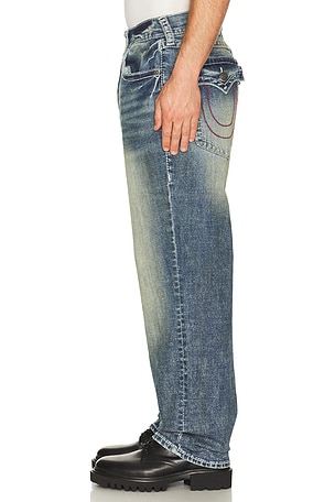 True Religion Bobby Big T Flap Jeans in Blue