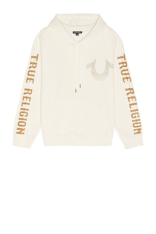 Relaxed Studded Pullover Hoodie True Religion