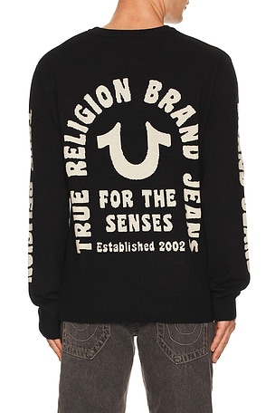 Relaxed Logo Sweater True Religion