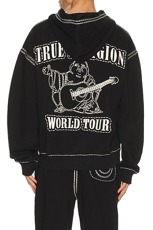 Super QT Cinched Zip Hoodie True Religion