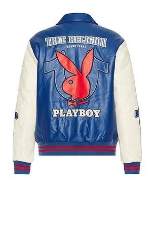 x Playboy PU Bomber Jacket True Religion