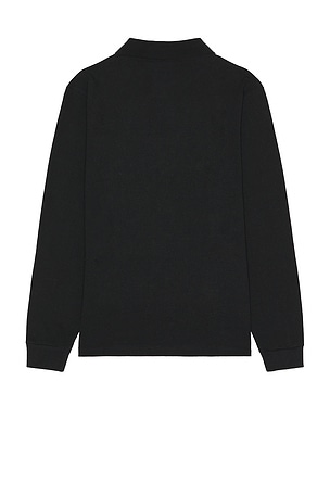 True Religion Long Sleeve Polo in Black