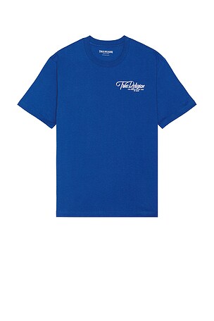 True Religion Short Sleeve Puff Logo Tee in Royal