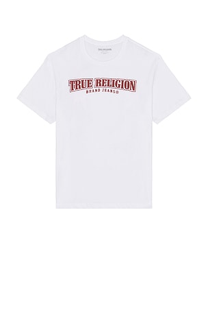 True Religion Logo Tee in White