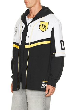 True Religion Shirt Sleeve Baseball Jersey in Multi