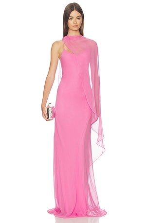Cami Gown With Slit And Cape The Sei
