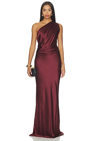 Draped One Shoulder Gown The Sei